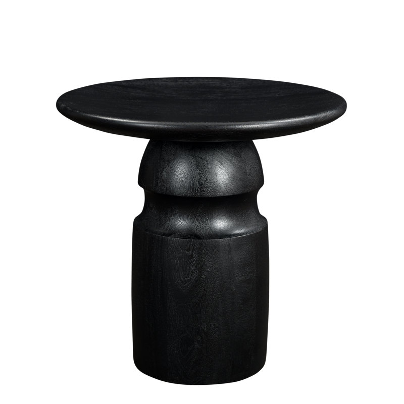 Millwood Pines Bednarz Solid Wood Drum End Table Wayfair